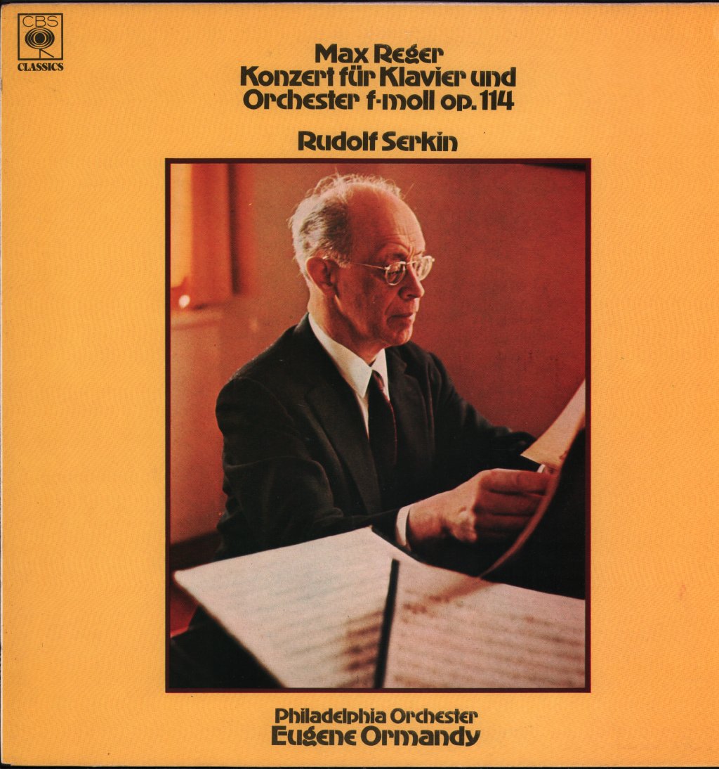Rudolf Serkin / Eugene Ormandy / Philadelphia Orchester - Max Reger - Konzert Für Klavier Und Orchester F-Moll Op. 114 - Lp