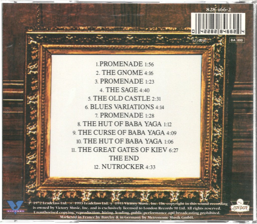 Emerson, Lake & Palmer - Pictures At An Exhibition - Cd