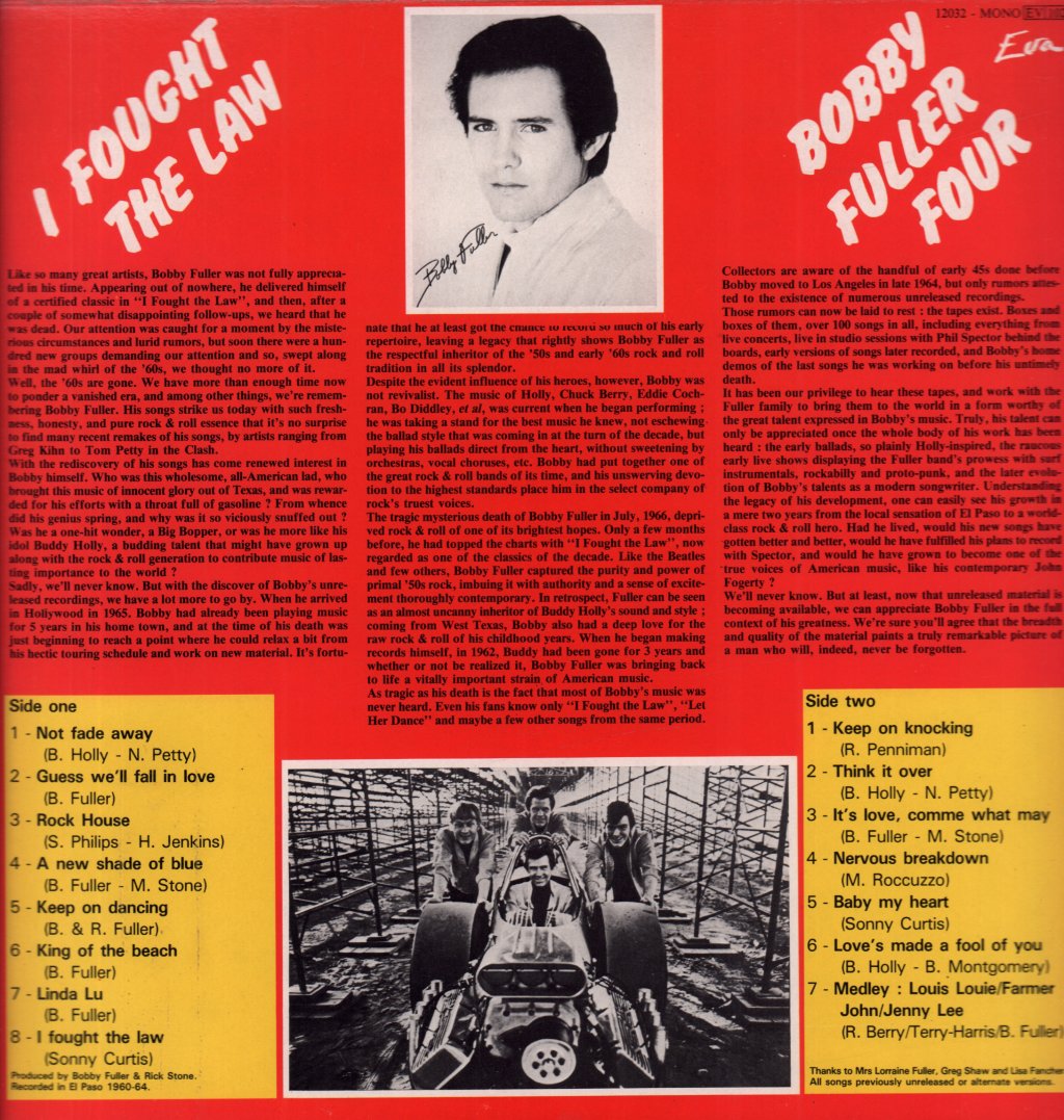 Bobby Fuller Four - I Fought The Law - Lp