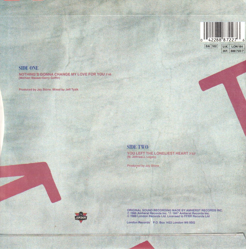 Glenn Medeiros - Nothing's Gonna Change My Love For You - 7 Inch