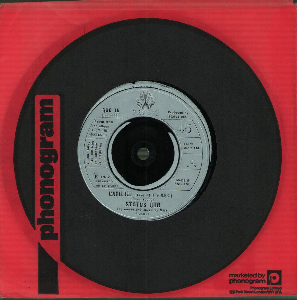 Status Quo - Caroline - 7 Inch