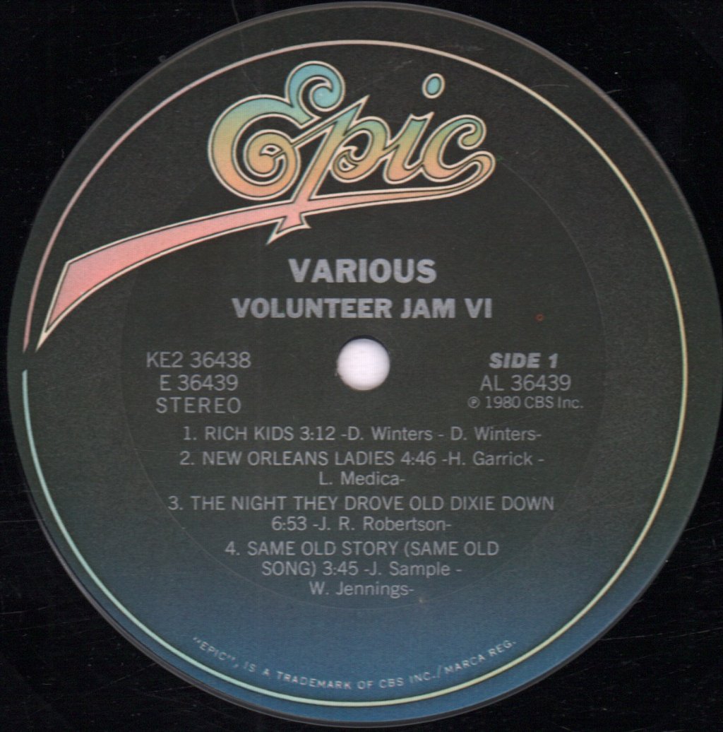 Charlie Daniels Band - Volunteer Jam VI - Double Lp
