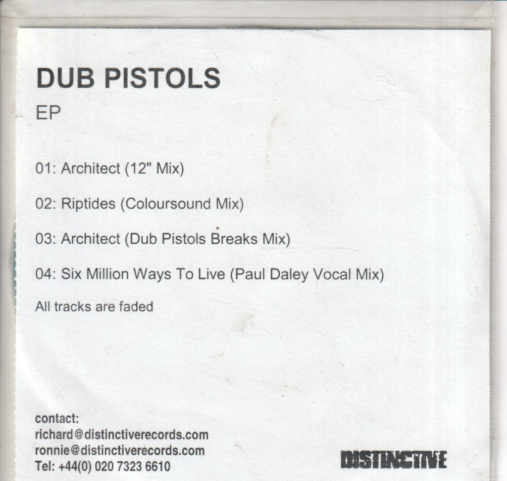 Dub Pistols - ep - Cdr