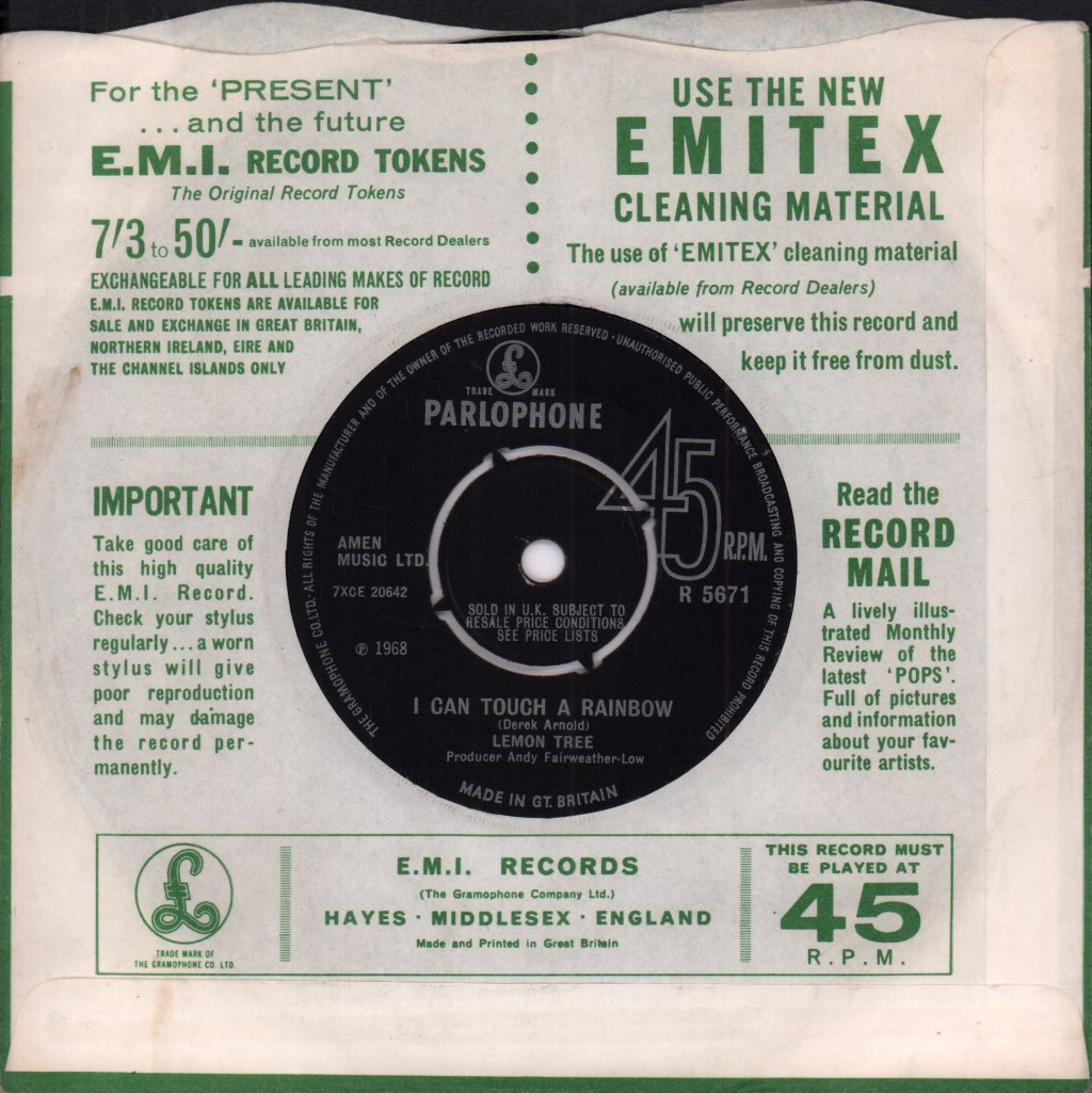 Lemon Tree - William Chalker's Time Machine - 7 Inch