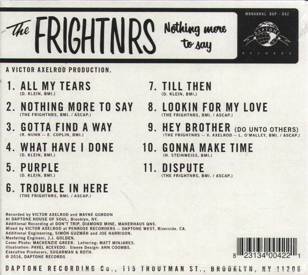 Frightnrs - Nothing More To Say - Cd