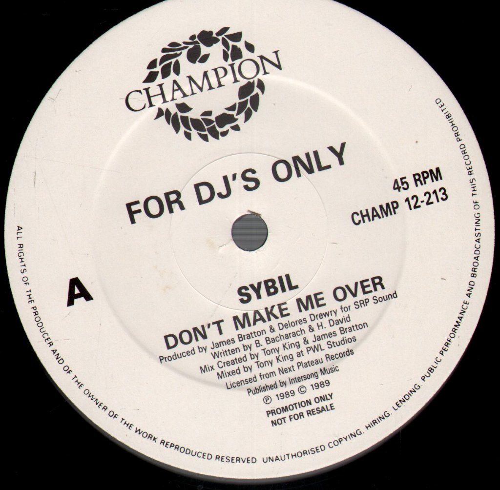 Sybil - Don't Make Me Over - 12 Inch
