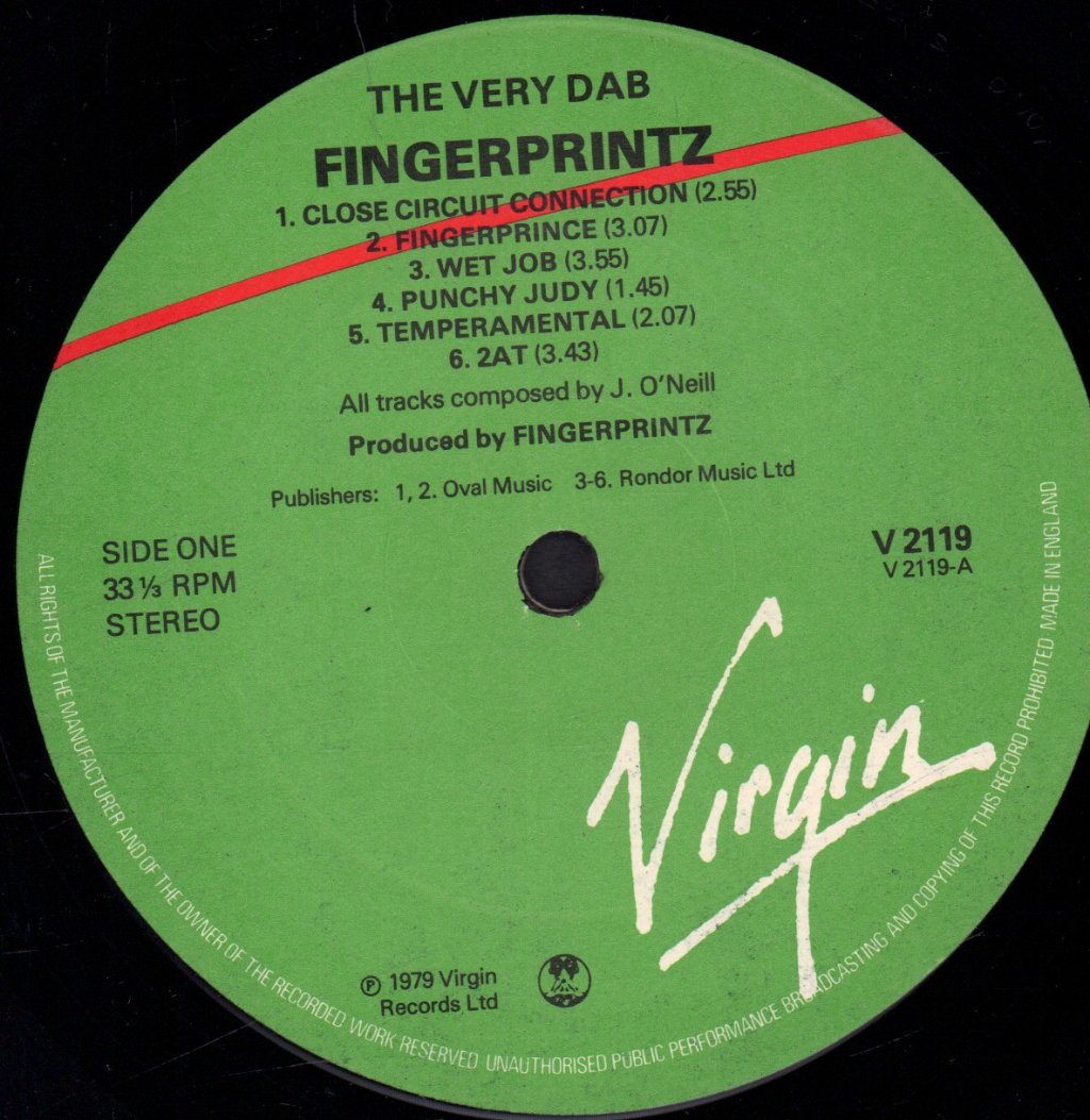 Fingerprintz - Very Dab - Lp