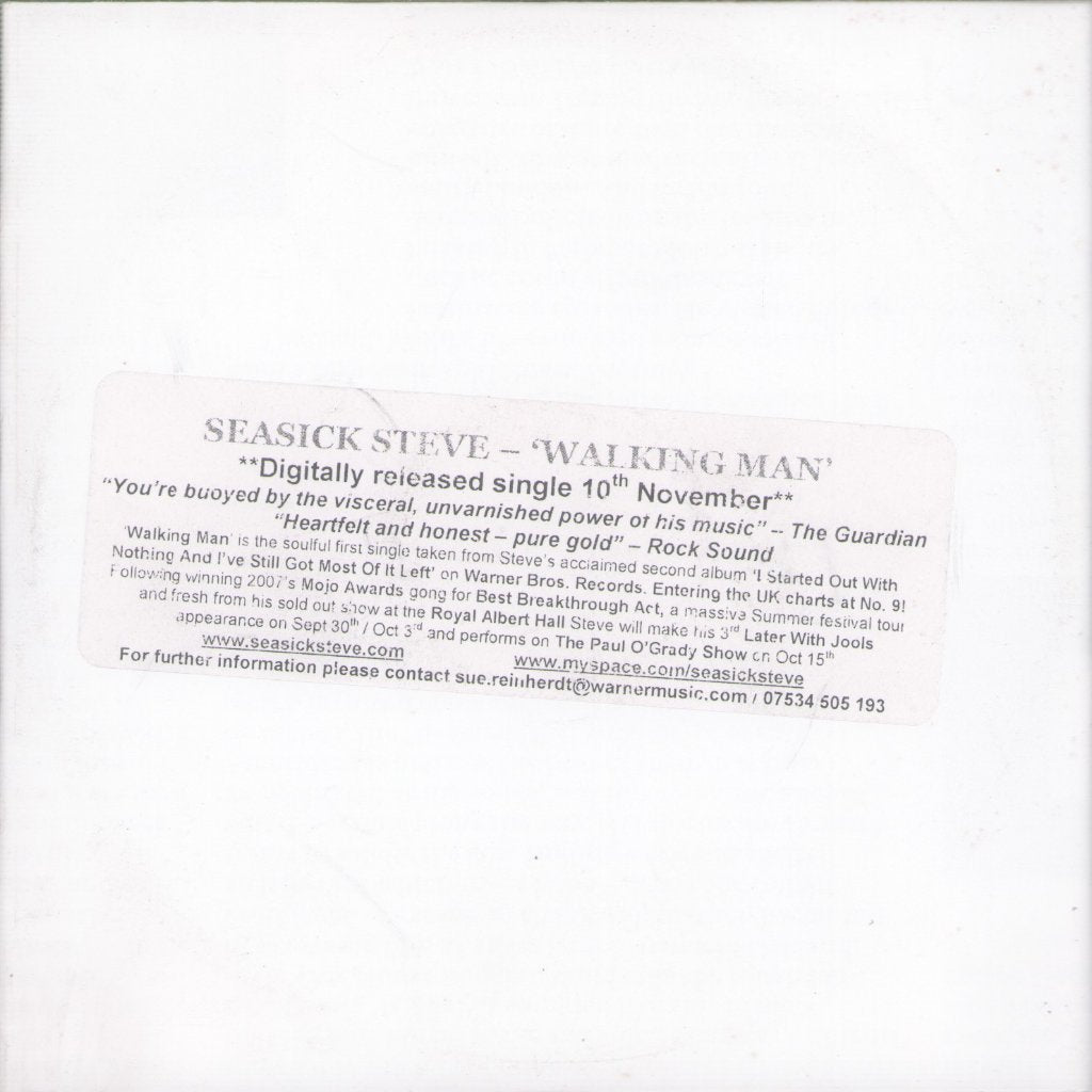 Seasick Steve - Walkin' Man - Cdr