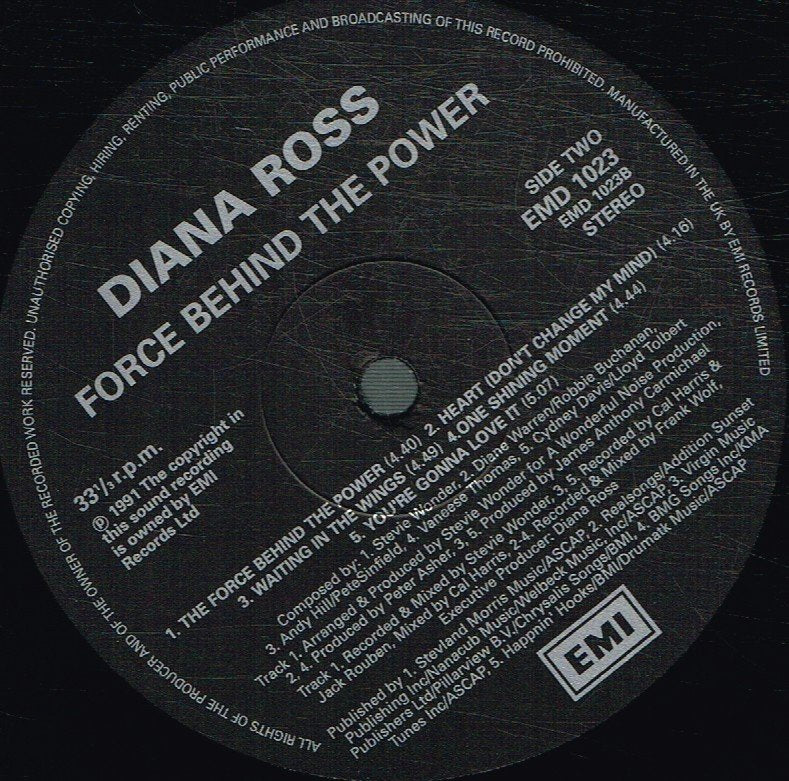 Diana Ross - Force Behind The Power - Lp