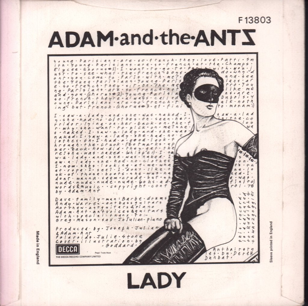 Adam And The Ants - Young Parisians - 7 Inch