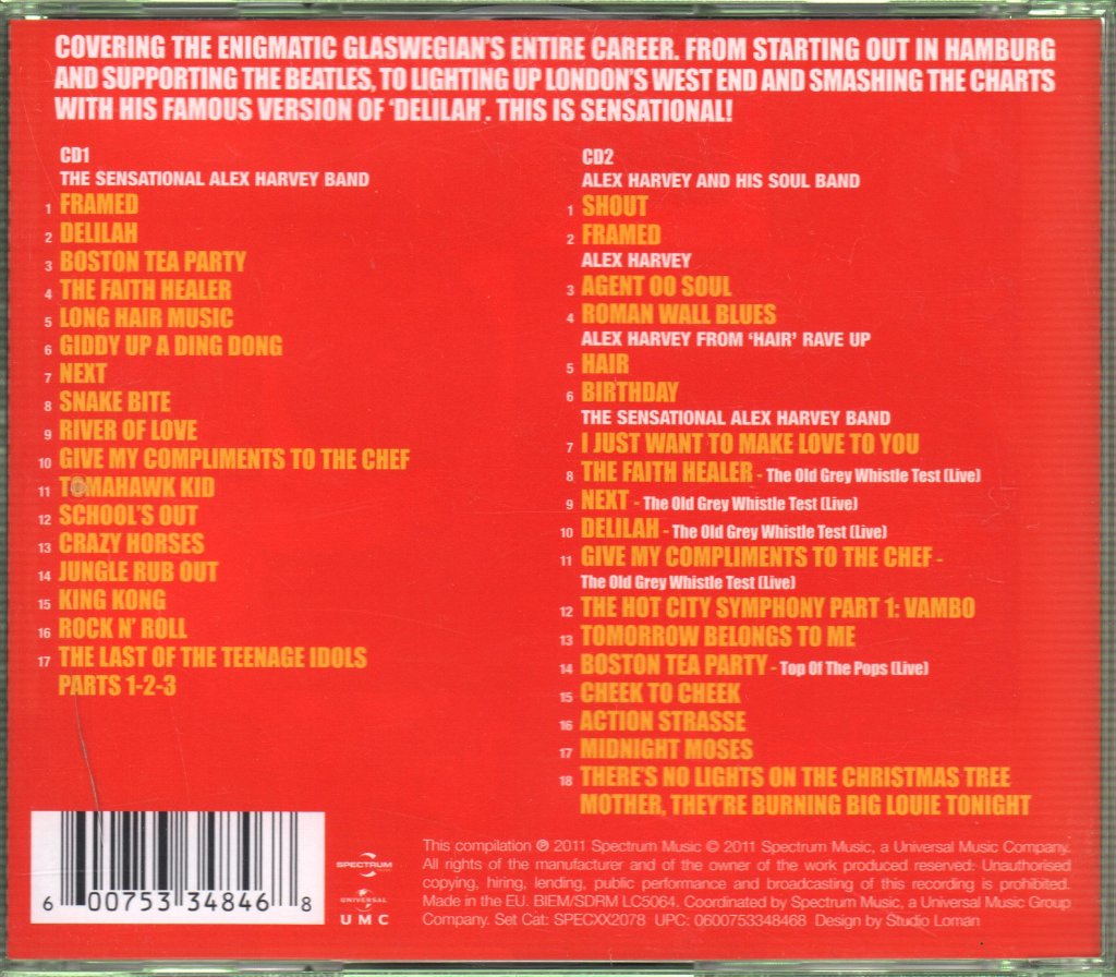 Sensational Alex Harvey Band - Best Of - Double Cd