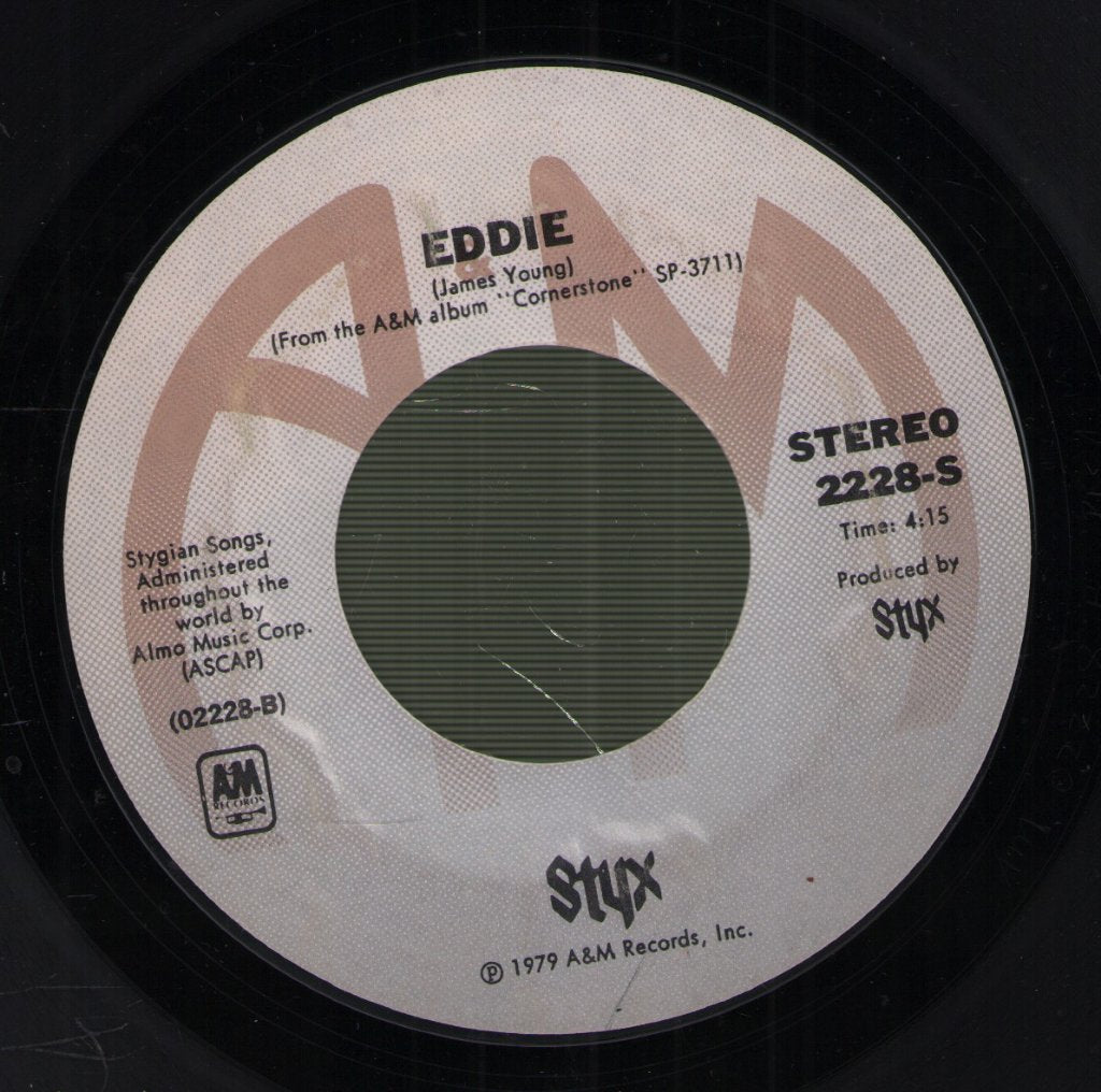 Styx - Borrowed Time - 7 Inch