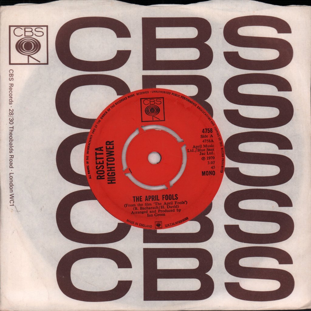 Rosetta Hightower - April Fools - 7 Inch