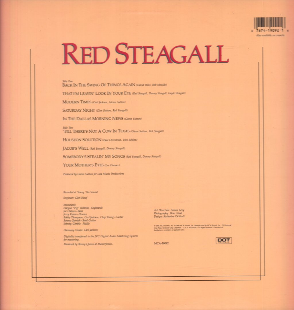 Red Steagall - Red Steagall - Lp
