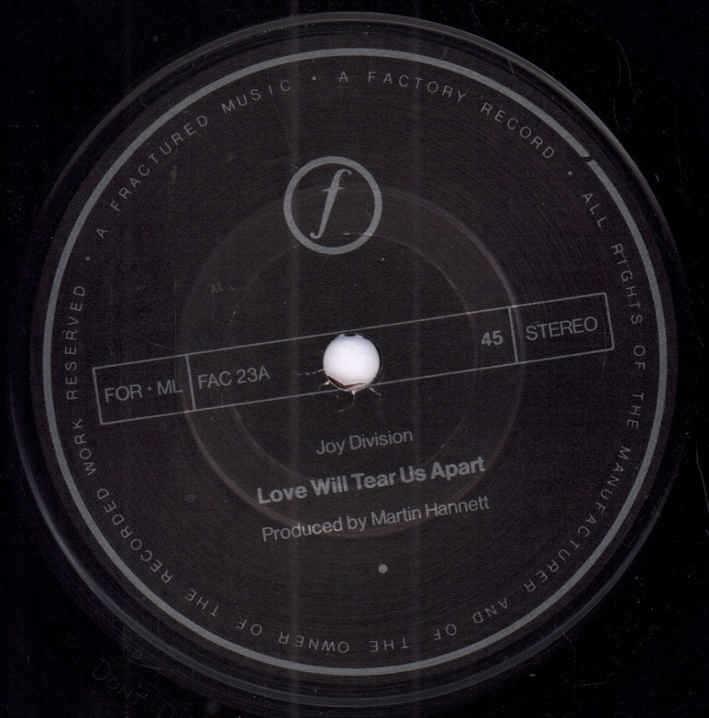 Joy Division - Love Will Tear Us Apart - 7 Inch