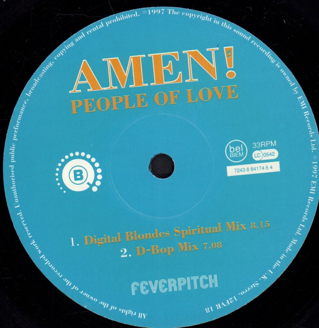 Amen! Uk - People Of Love - 12 Inch