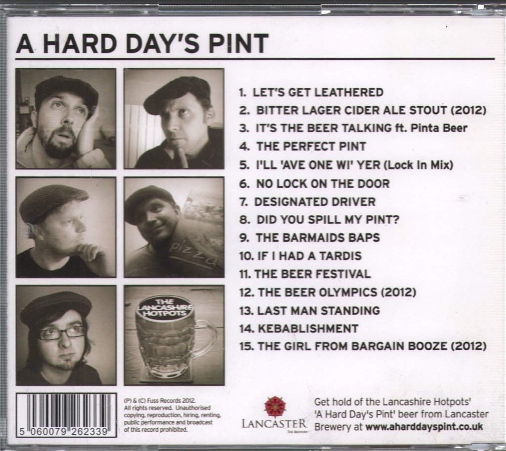 Lancashire Hotpots - A Hard Day's Pint - Cd