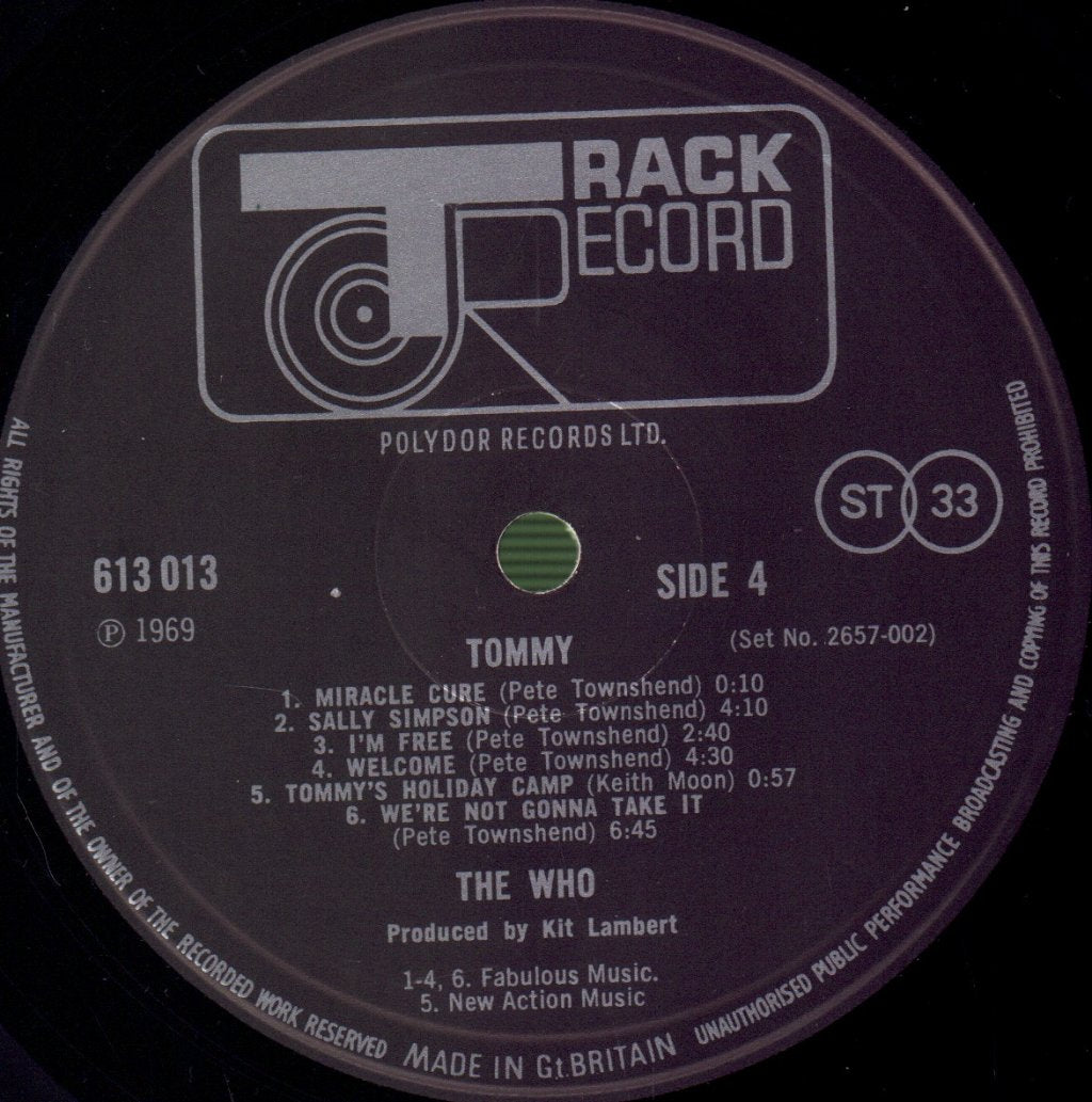 Who - Tommy - Double Lp
