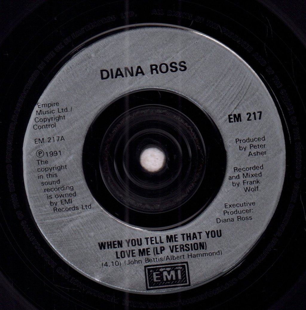 Diana Ross - When You Tell Me That You Love Me - 7 Inch