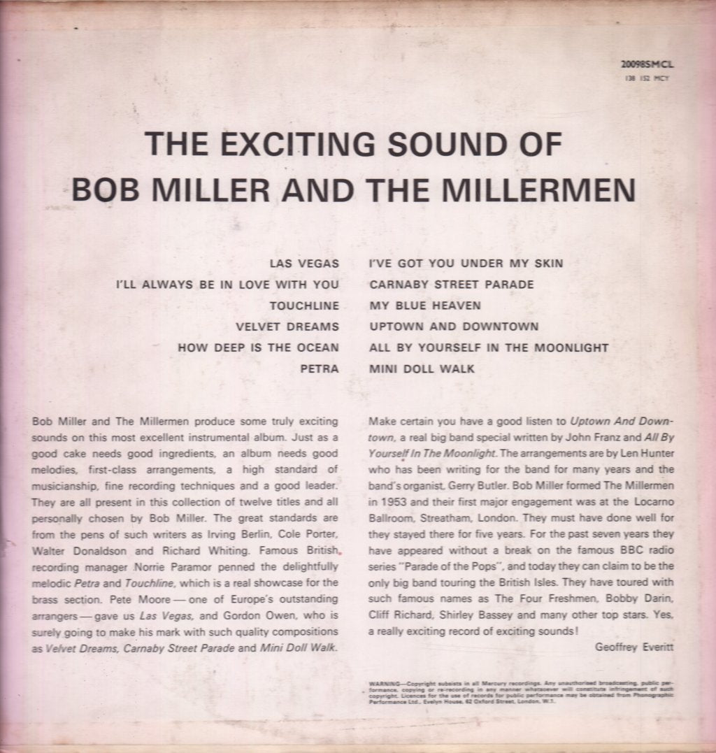 Bob Miller And The Millermen - Exciting Sounds Of - Lp