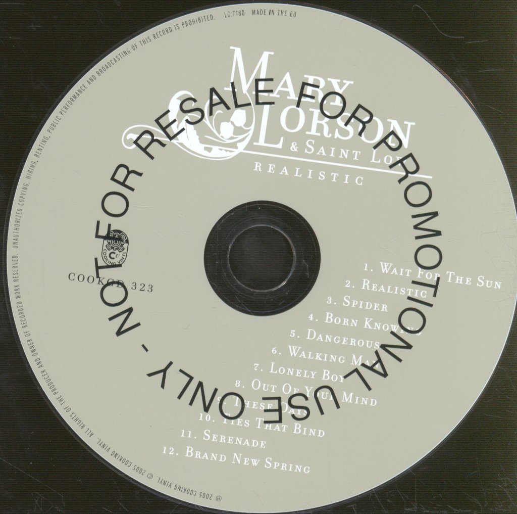 Mary Lorson And Saint Low - Realistic - Cd