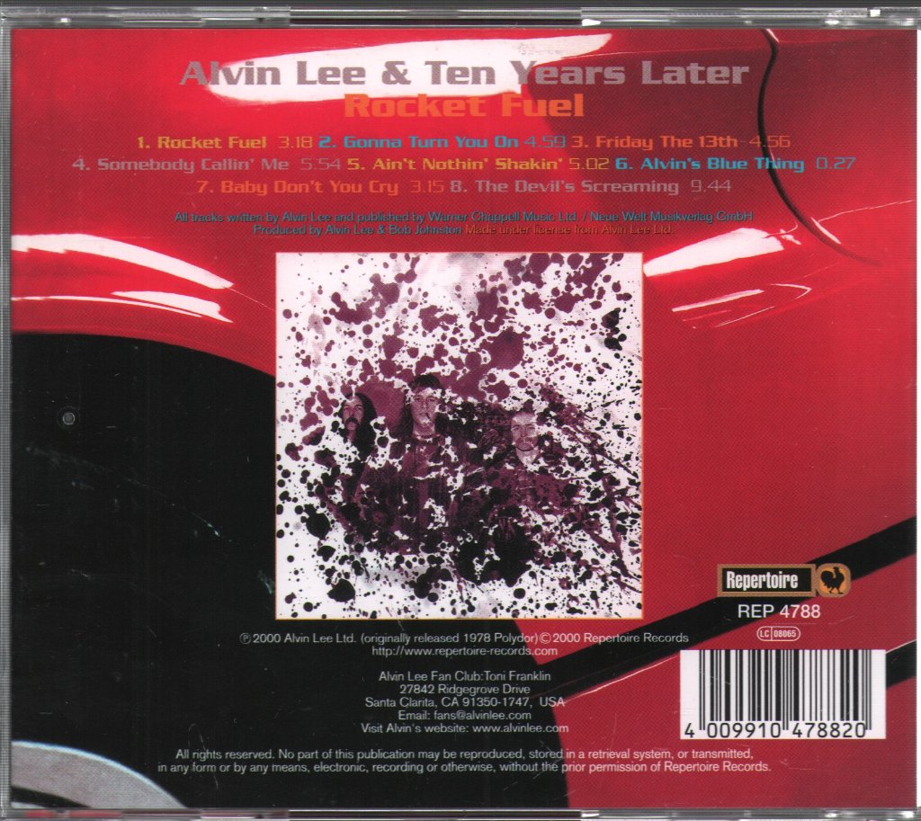 Alvin Lee And Ten Years Later - Rocket Fuel - Cd