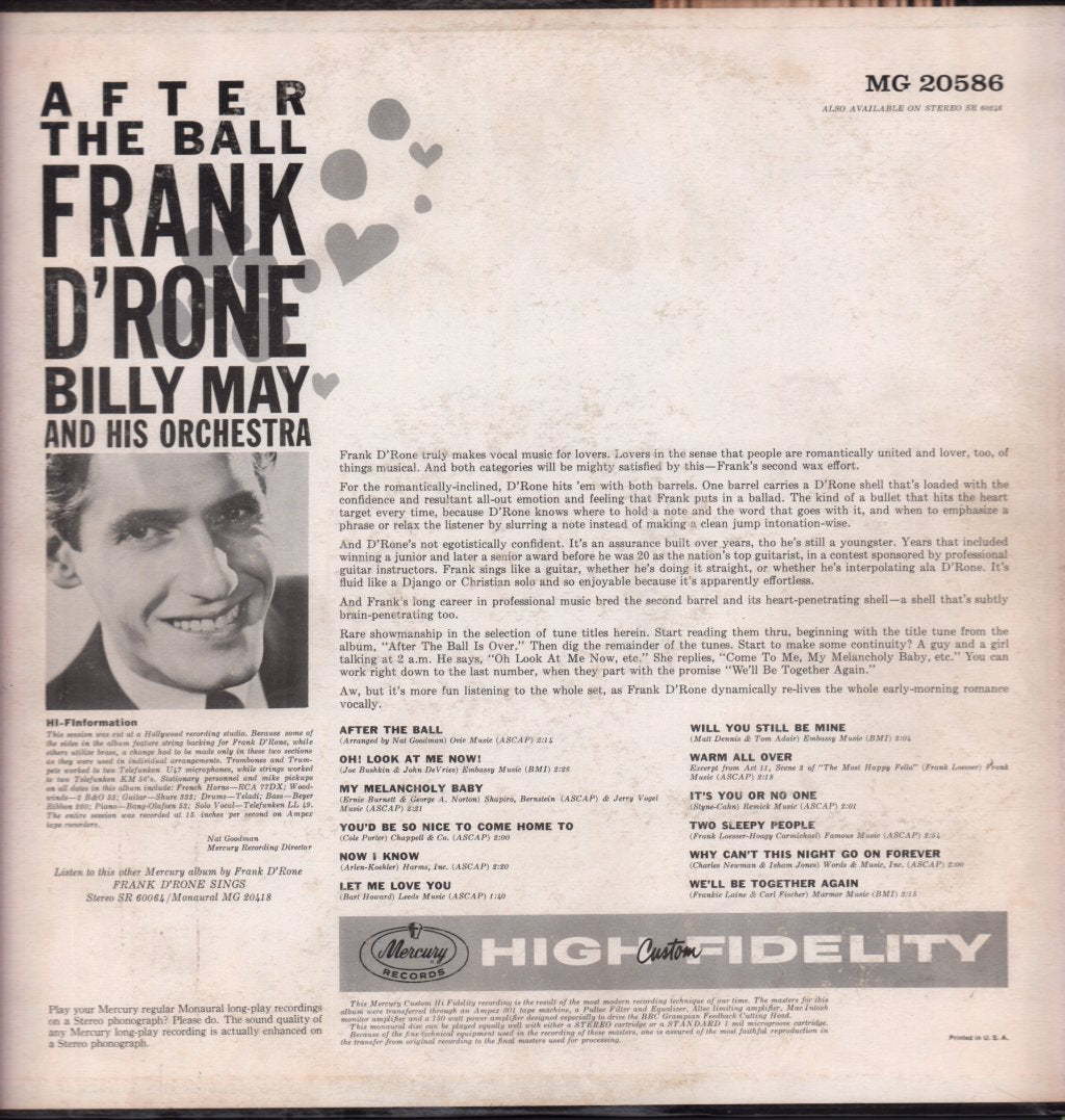 Frank D'rone - After The Ball - Lp