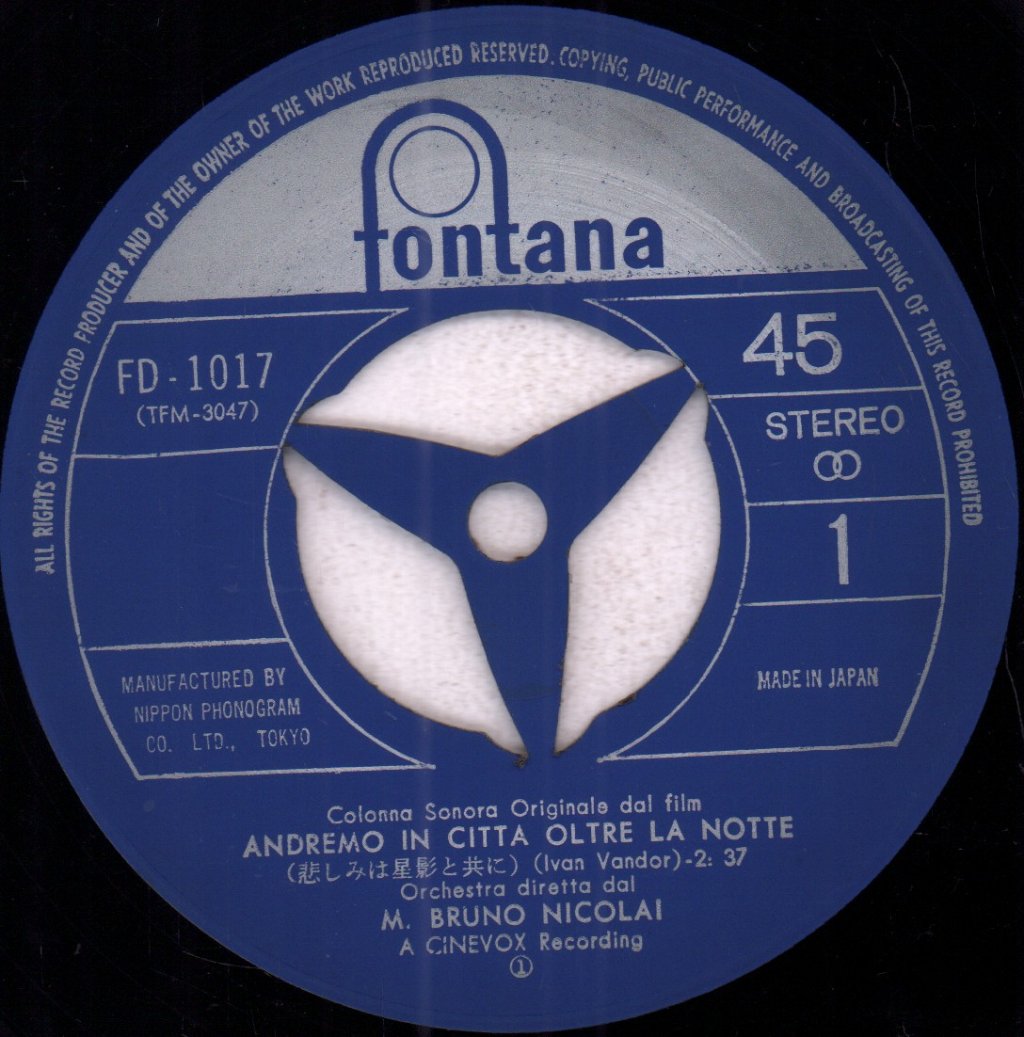 m. bruno nicolai / maurice leclerc - Oltre La Notte / La Dedico A Te - 7 Inch