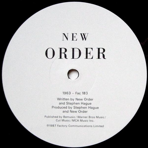 New Order - True Faith / 1963 - 12 Inch