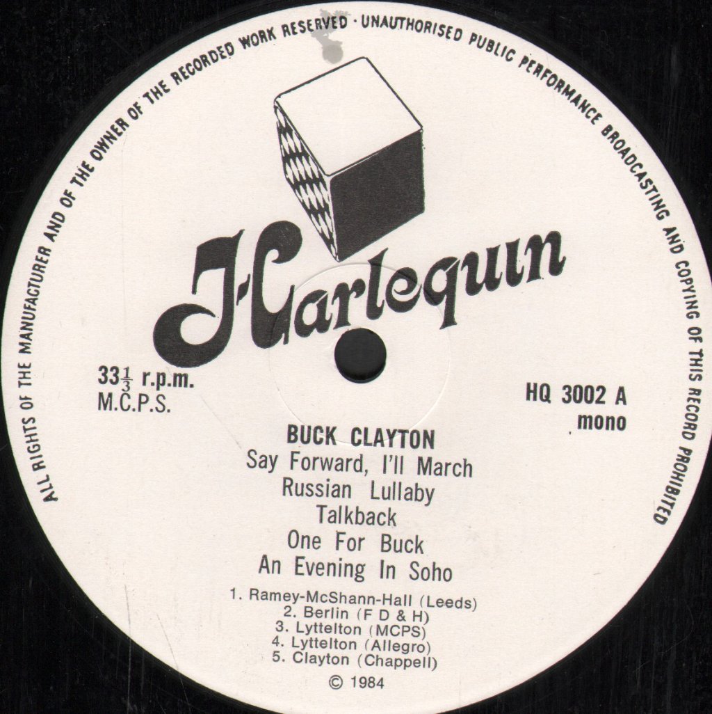 Buck Clayton With Humphrey Lyttelton And Band - 1966 - Lp