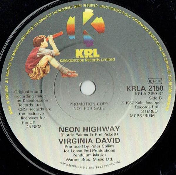 Virginia David - Dancing In The Shadows - 7 Inch