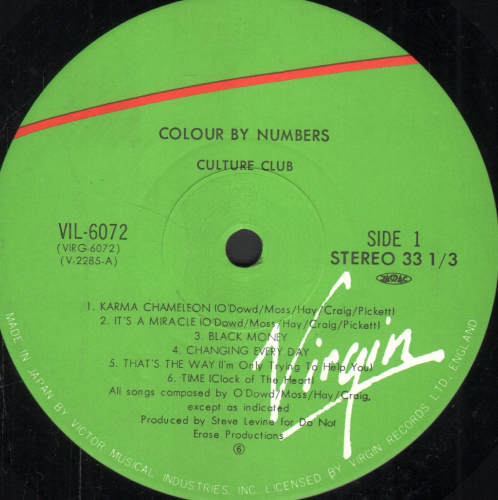 Culture Club - Colour By Numbers - Lp