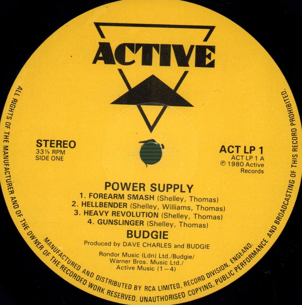 Budgie - Power Supply - Lp