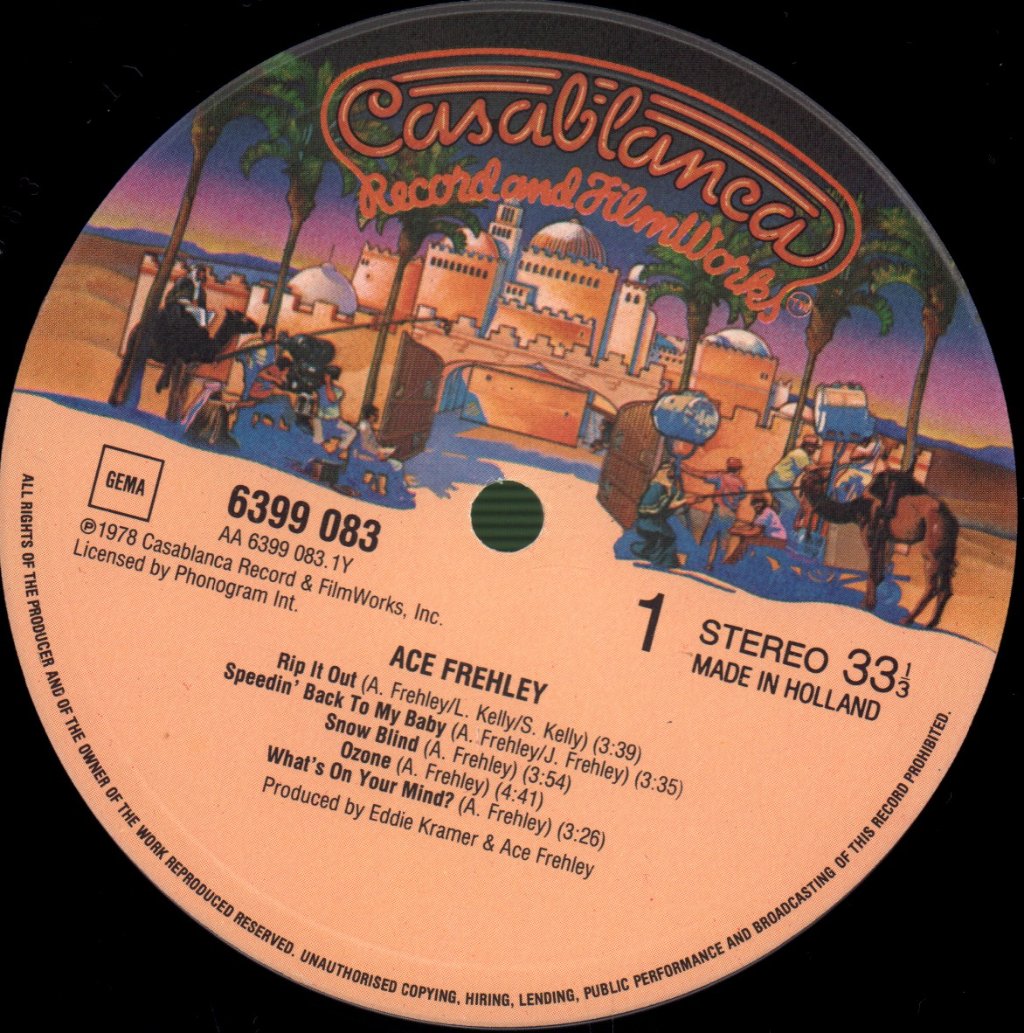 Ace Frehley (Kiss) - Solo Album - Lp