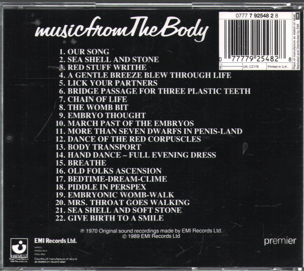 Roger Waters/Ron Geesin - Music From The Body - Cd