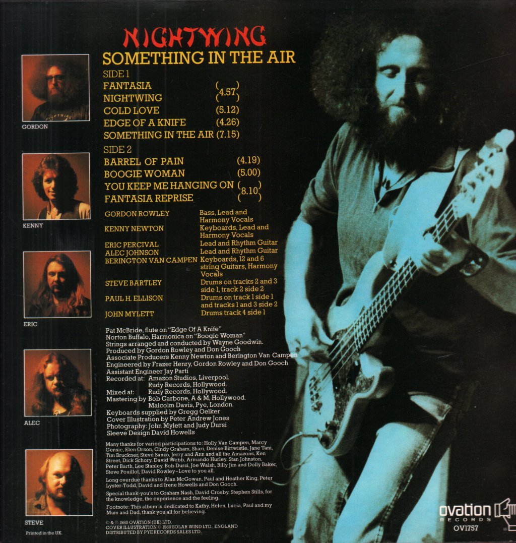 Nightwing - Something In The Air - Lp