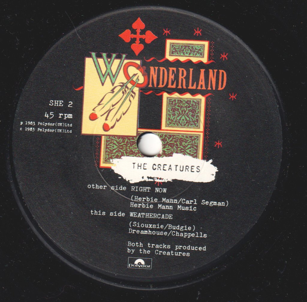 Creatures (Siouxsie) - Right Now - 7 Inch