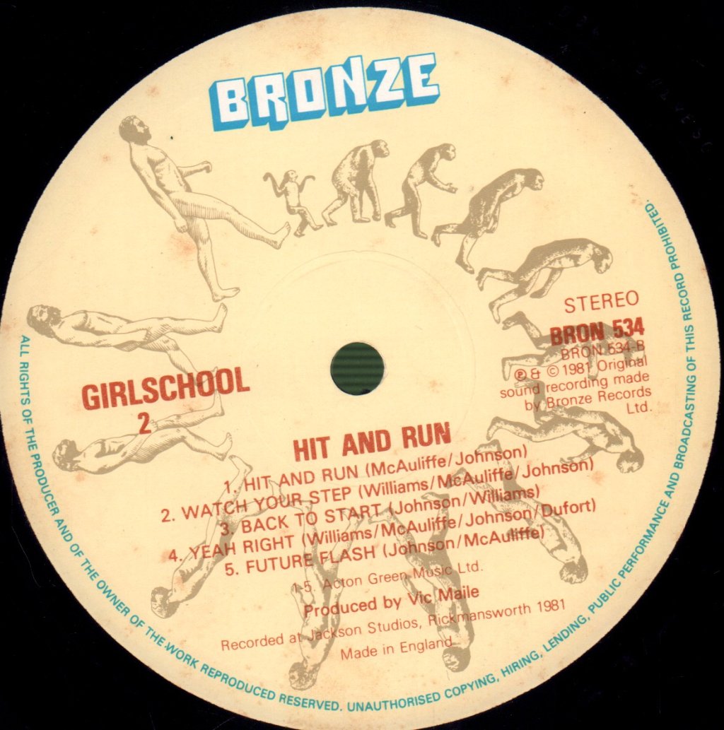 Girlschool - Hit And Run - Lp