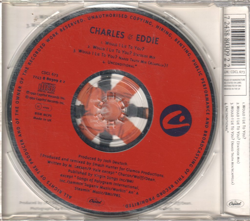 Charles And Eddie - Would I Lie To You - Cd