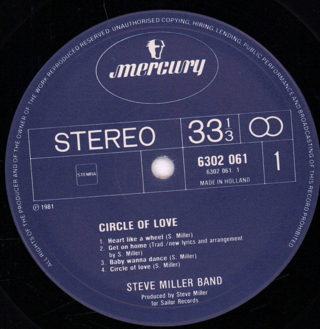 Steve Miller Band - Circle Of Love - Lp