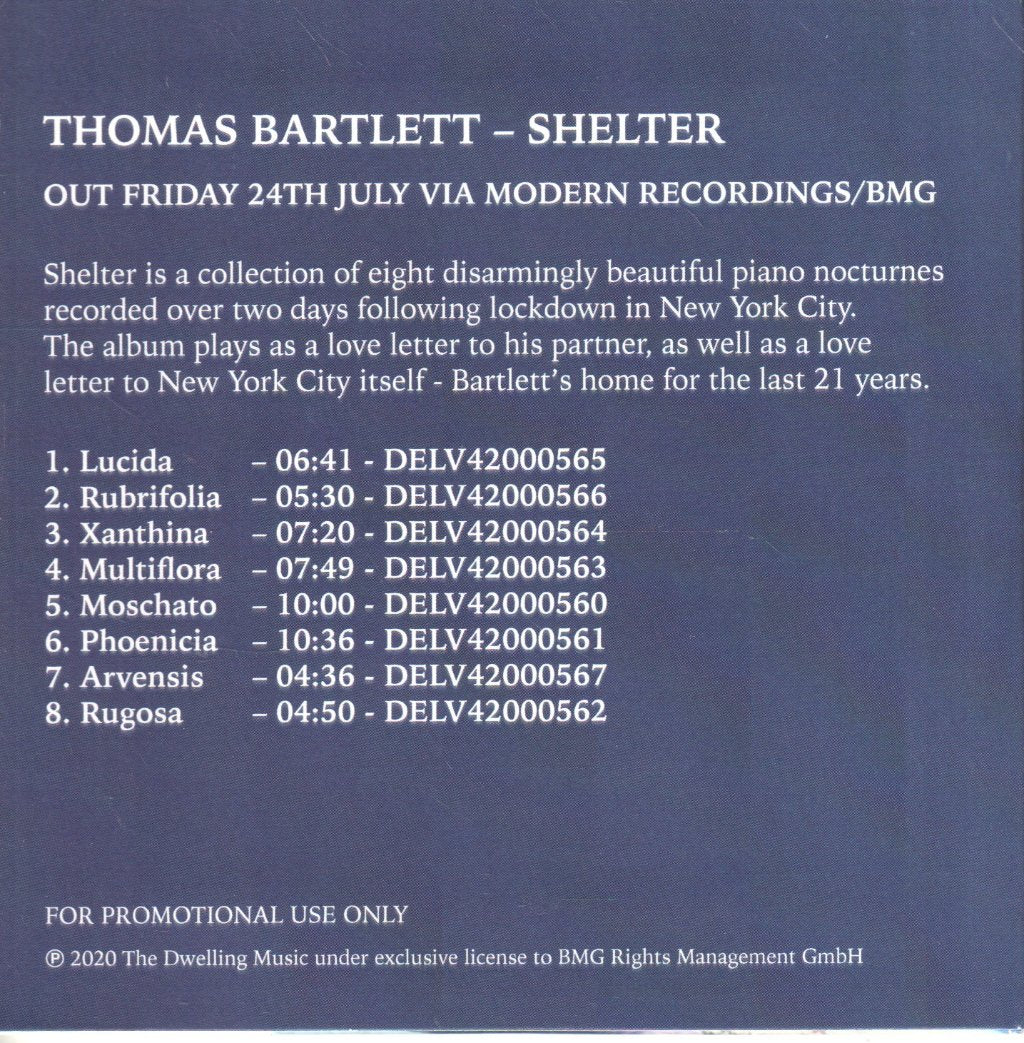 Thomas Bartlett - Shelter - Cdr