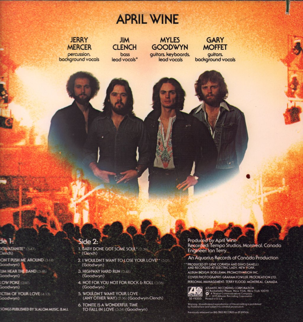 April Wine - Stand Back - Lp