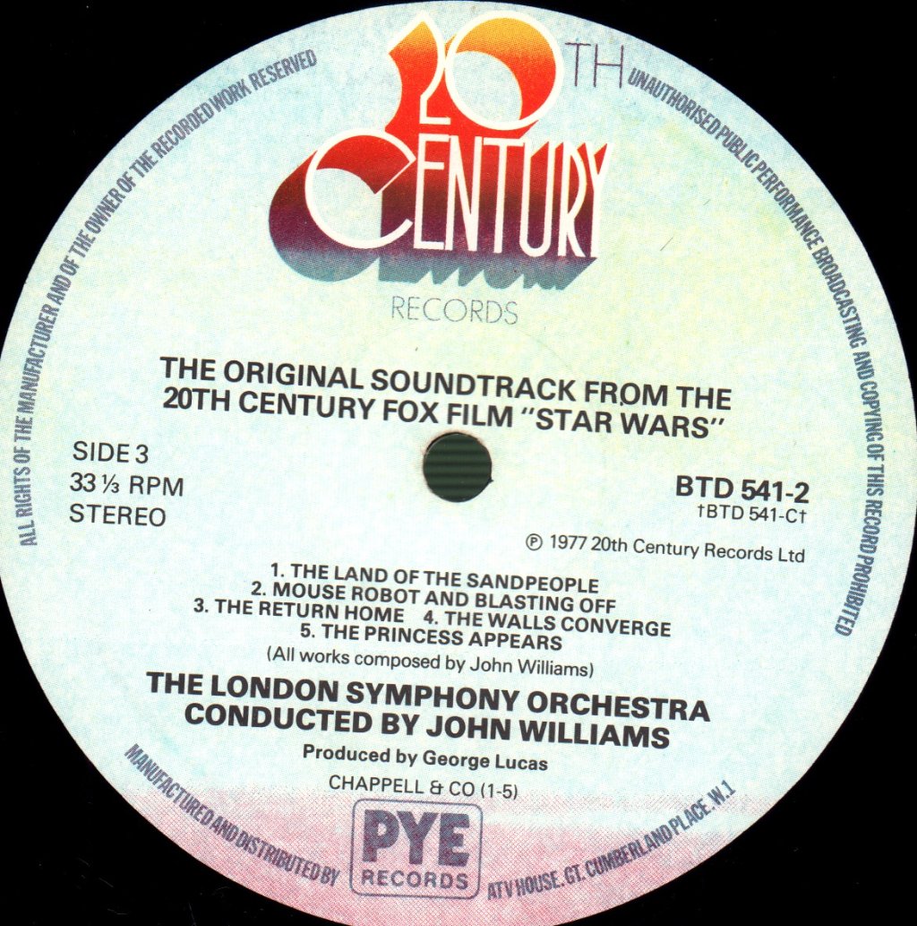 John Williams - Star Wars (Original Soundtrack) - Double Lp