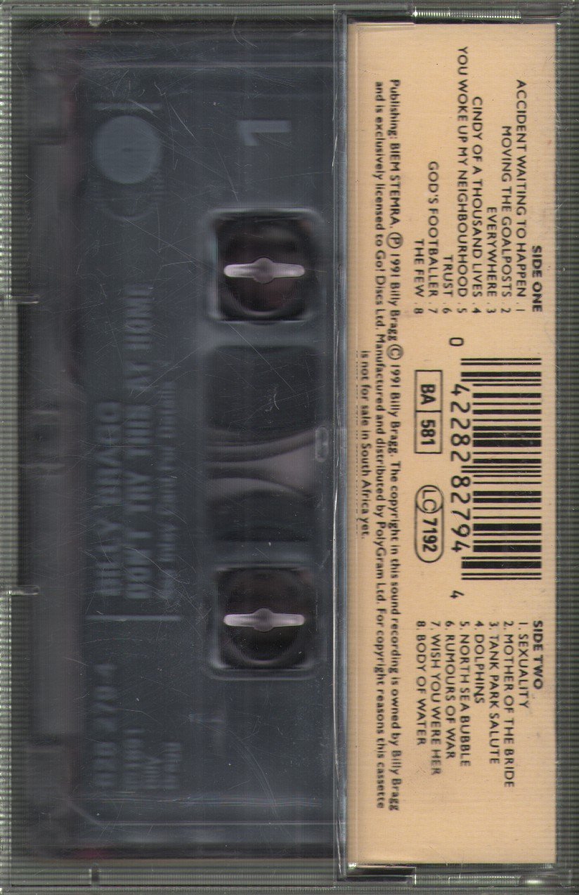 Billy Bragg - Don't Try This At Home - Cassette