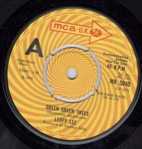 Leapy Lee - Green Green Trees - 7 Inch