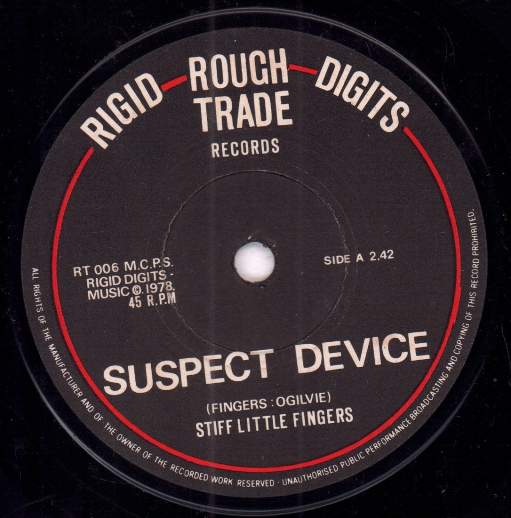 Stiff Little Fingers - Suspect Device - 7 Inch
