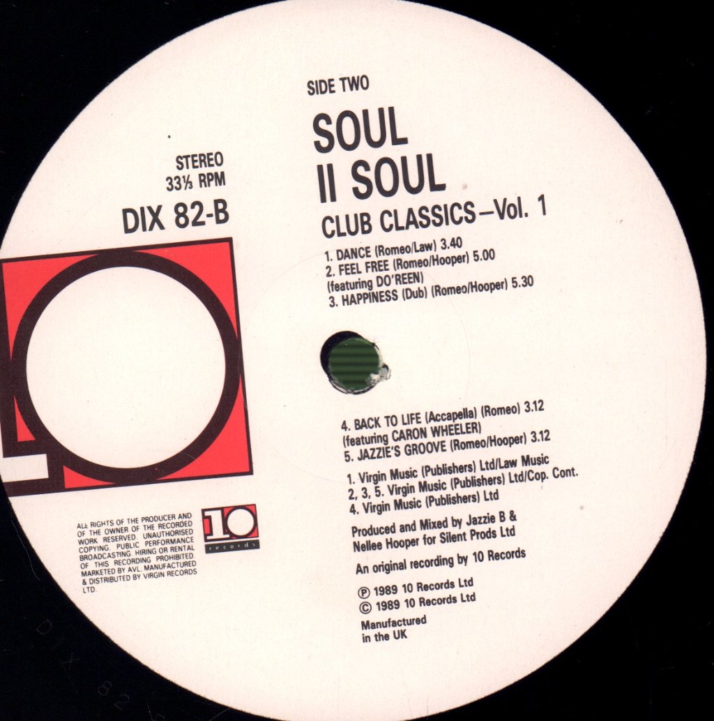 Soul II Soul - Club Classics Vol.one - Lp
