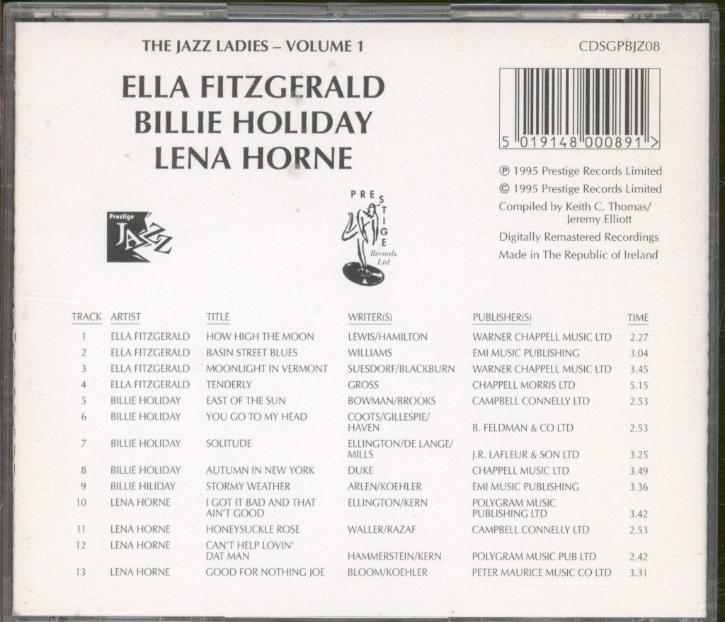 Various Artists - Jazz Ladies Volume 1 - Cd