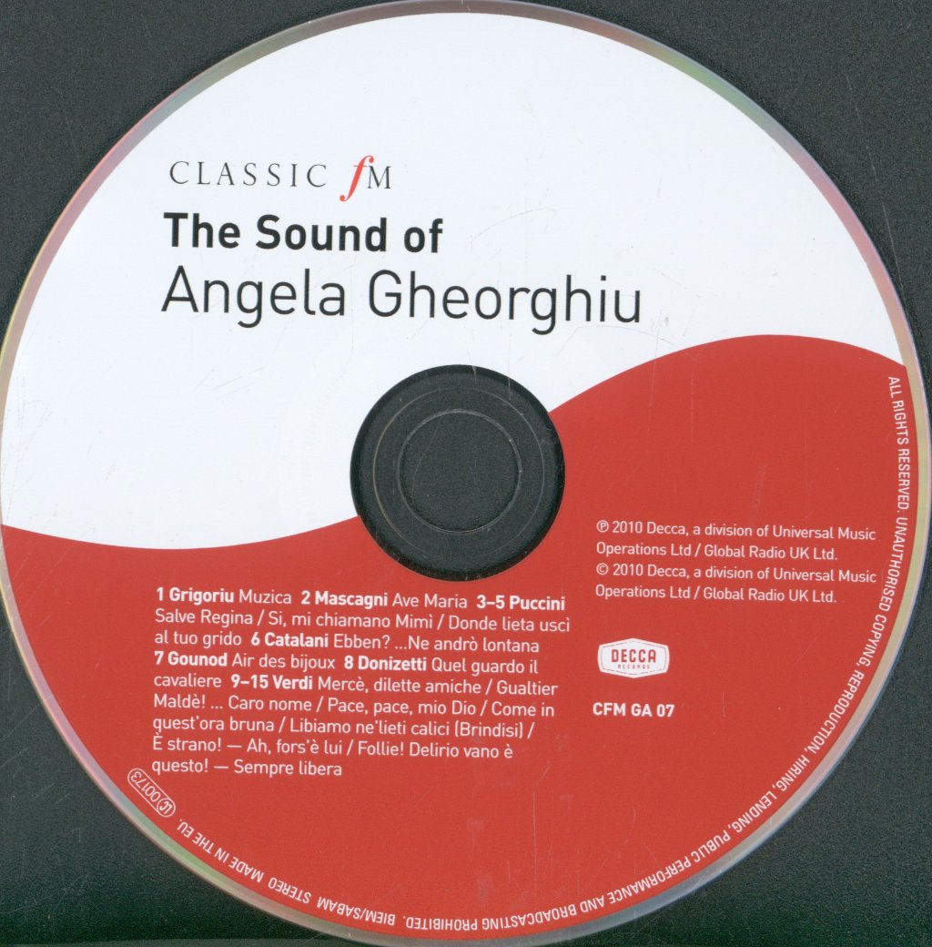 Angela Gheorghiu - Sound Of Angela Gheorghiu - Cd
