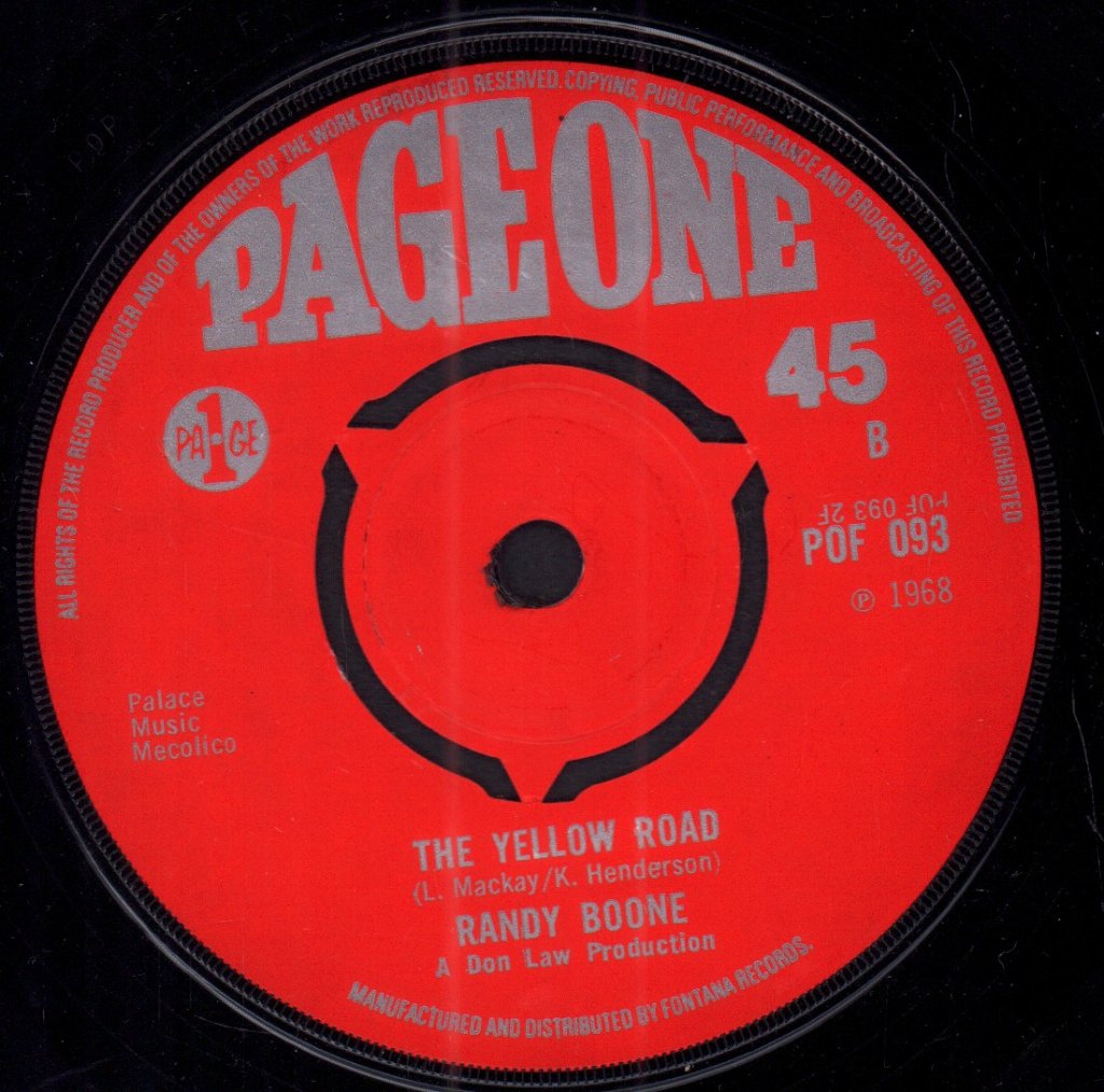 Randy Boone - To The Mother Of A Wandering Boy - 7 Inch